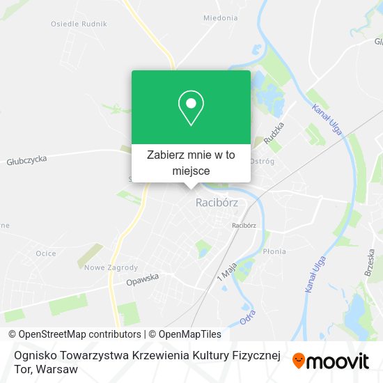 Mapa Ognisko Towarzystwa Krzewienia Kultury Fizycznej Tor