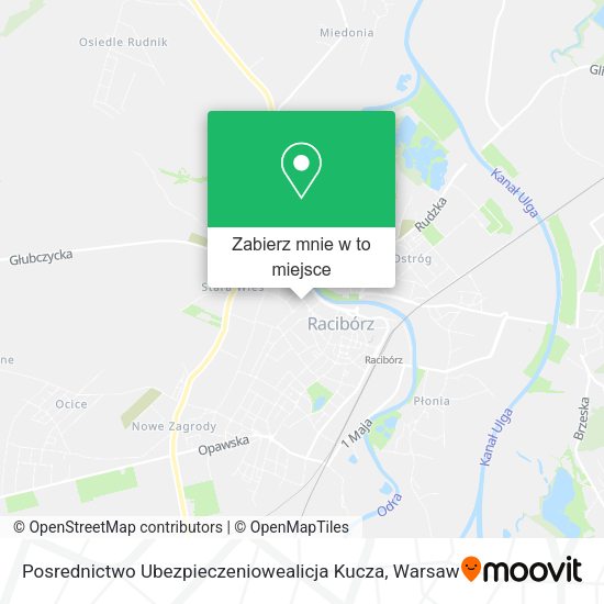 Mapa Posrednictwo Ubezpieczeniowealicja Kucza