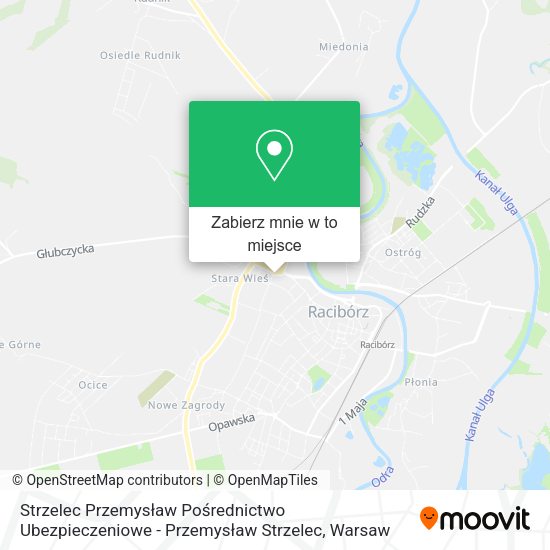 Mapa Strzelec Przemysław Pośrednictwo Ubezpieczeniowe - Przemysław Strzelec