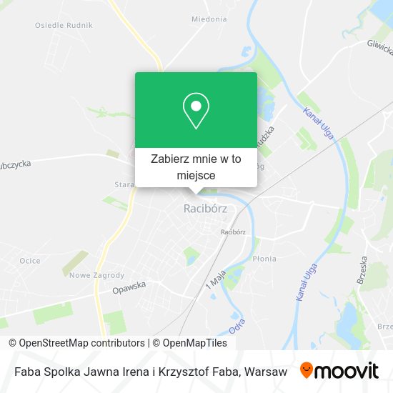 Mapa Faba Spolka Jawna Irena i Krzysztof Faba