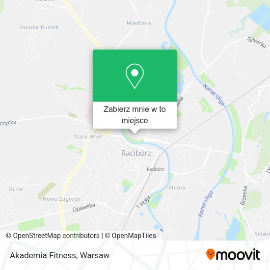 Mapa Akademia Fitness