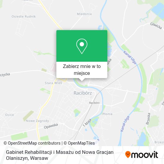 Mapa Gabinet Rehabilitacji i Masażu od Nowa Gracjan Olaniszyn