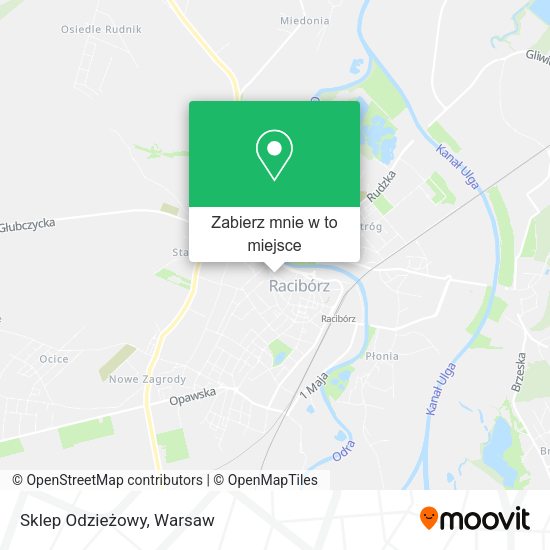 Mapa Sklep Odzieżowy