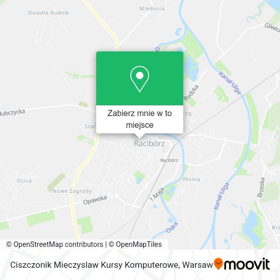 Mapa Ciszczonik Mieczyslaw Kursy Komputerowe