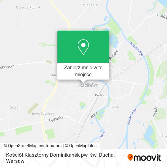 Mapa Kościół Klasztorny Dominikanek pw. św. Ducha