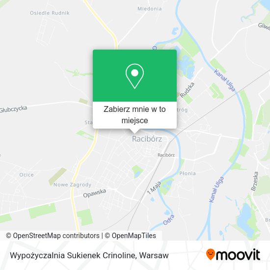 Mapa Wypożyczalnia Sukienek Crinoline