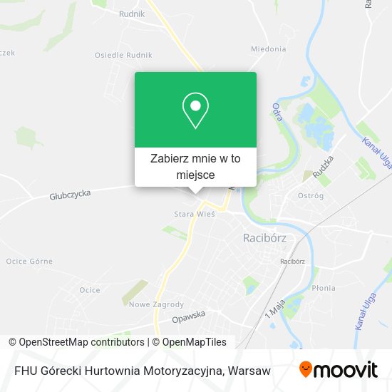 Mapa FHU Górecki Hurtownia Motoryzacyjna