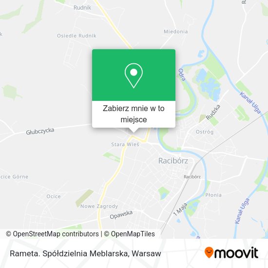 Mapa Rameta. Spółdzielnia Meblarska