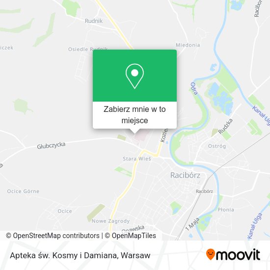 Mapa Apteka św. Kosmy i Damiana