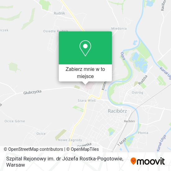 Mapa Szpital Rejonowy im. dr Józefa Rostka-Pogotowie