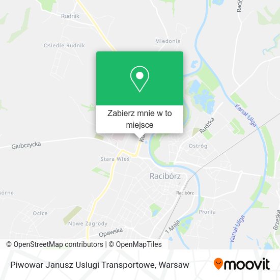 Mapa Piwowar Janusz Uslugi Transportowe