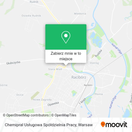 Mapa Chemipral Usługowa Spółdzielnia Pracy