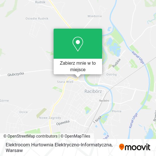 Mapa Elektrocom Hurtownia Elektryczno-Informatyczna