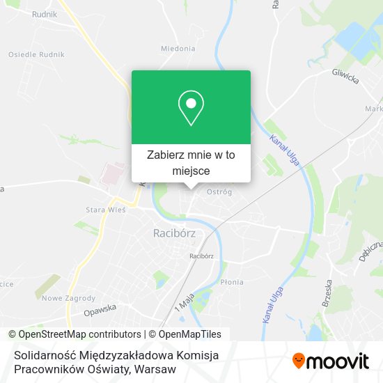 Mapa Solidarność Międzyzakładowa Komisja Pracowników Oświaty