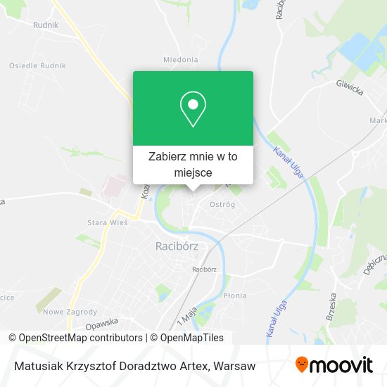 Mapa Matusiak Krzysztof Doradztwo Artex