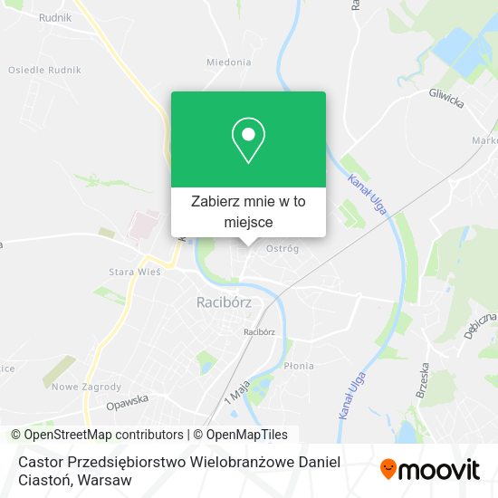 Mapa Castor Przedsiębiorstwo Wielobranżowe Daniel Ciastoń