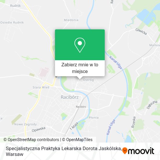 Mapa Specjalistyczna Praktyka Lekarska Dorota Jaskólska