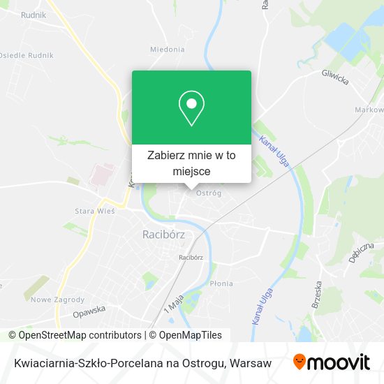 Mapa Kwiaciarnia-Szkło-Porcelana na Ostrogu