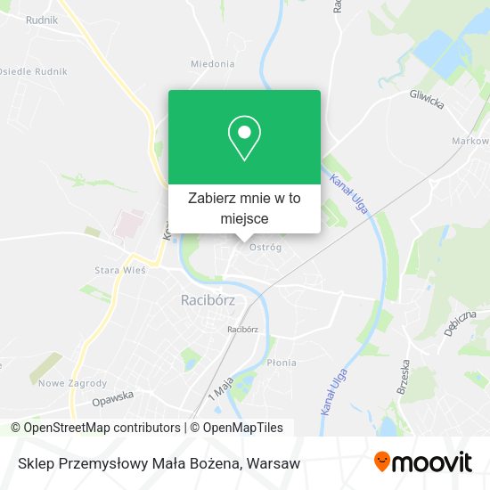 Mapa Sklep Przemysłowy Mała Bożena