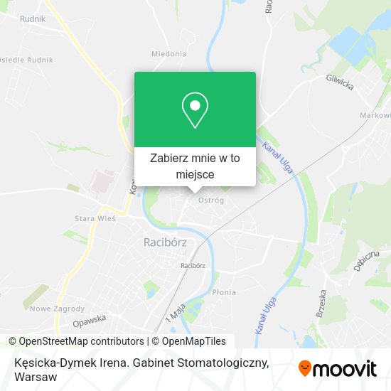 Mapa Kęsicka-Dymek Irena. Gabinet Stomatologiczny