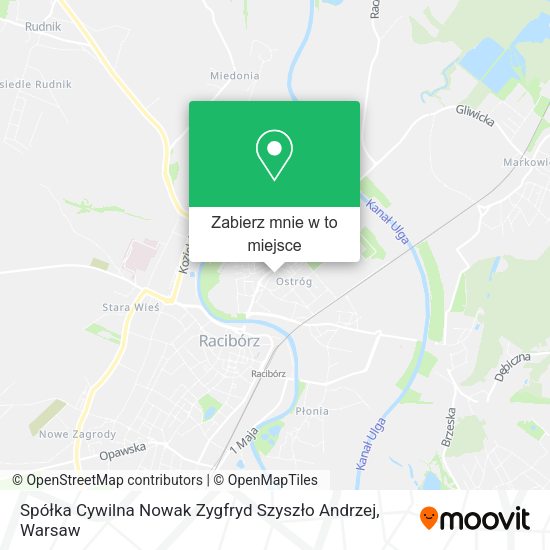 Mapa Spółka Cywilna Nowak Zygfryd Szyszło Andrzej