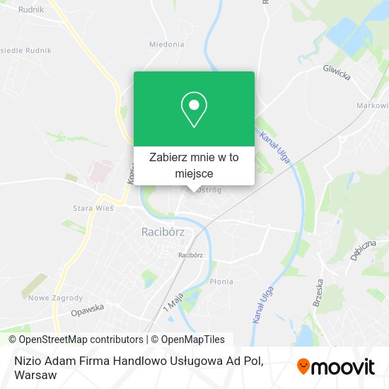 Mapa Nizio Adam Firma Handlowo Usługowa Ad Pol