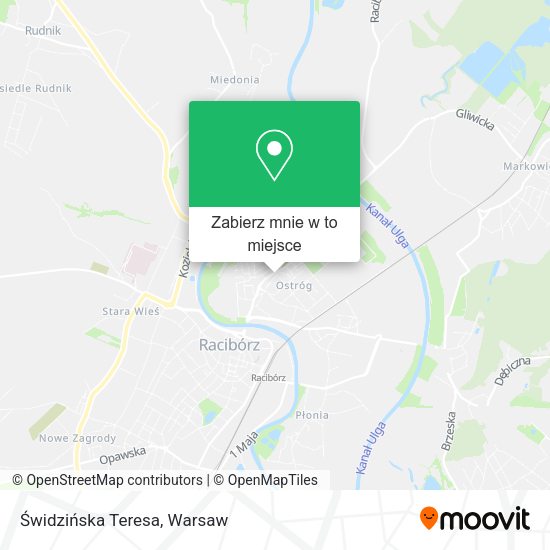 Mapa Świdzińska Teresa