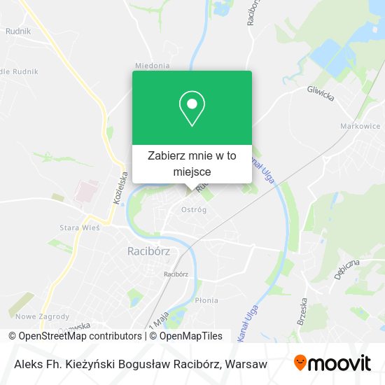 Mapa Aleks Fh. Kieżyński Bogusław Racibórz