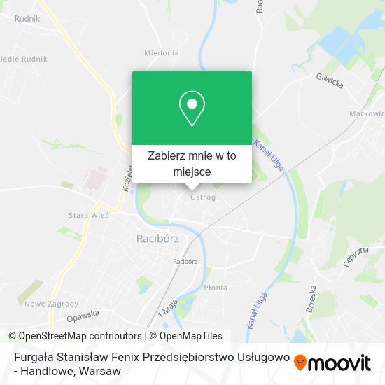 Mapa Furgała Stanisław Fenix Przedsiębiorstwo Usługowo - Handlowe