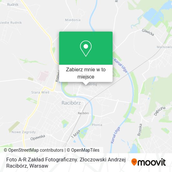 Mapa Foto A-R Zakład Fotograficzny. Złoczowski Andrzej Racibórz