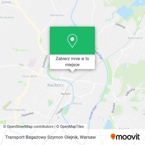 Mapa Transport Bagażowy Szymon Olejnik