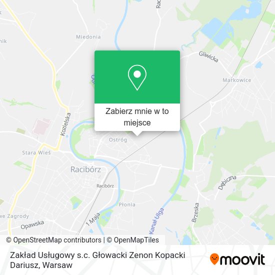 Mapa Zakład Usługowy s.c. Głowacki Zenon Kopacki Dariusz