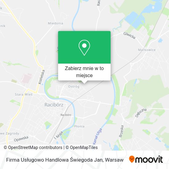 Mapa Firma Usługowo Handlowa Świegoda Jan