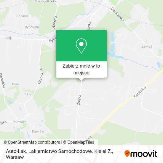 Mapa Auto-Lak. Lakiernictwo Samochodowe. Kisiel Z.