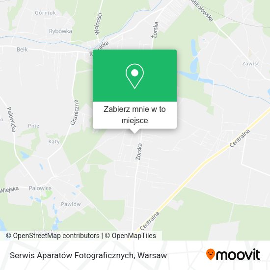 Mapa Serwis Aparatów Fotograficznych