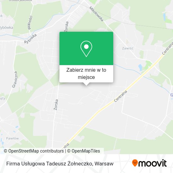 Mapa Firma Usługowa Tadeusz Żołneczko