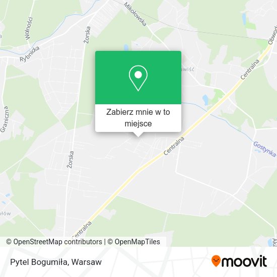 Mapa Pytel Bogumiła