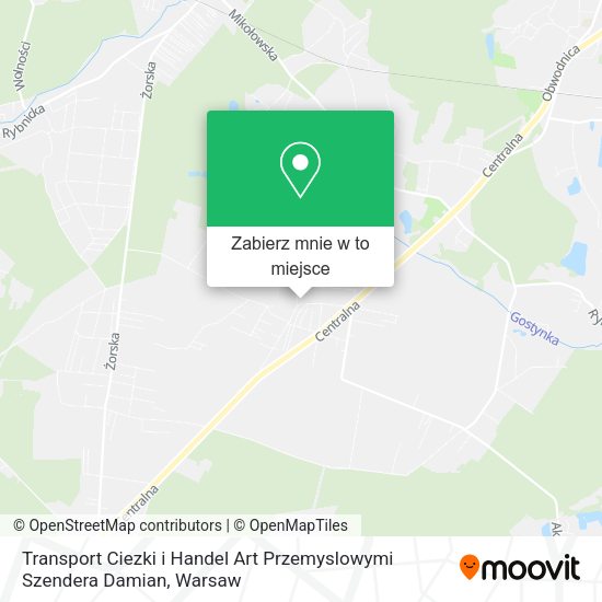 Mapa Transport Ciezki i Handel Art Przemyslowymi Szendera Damian