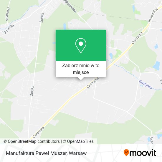 Mapa Manufaktura Paweł Muszer