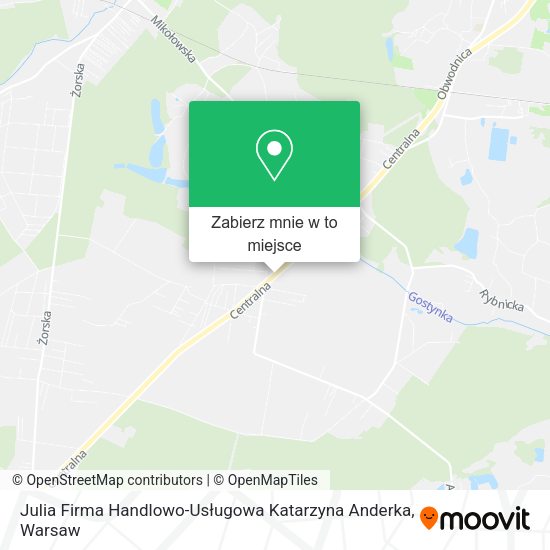 Mapa Julia Firma Handlowo-Usługowa Katarzyna Anderka