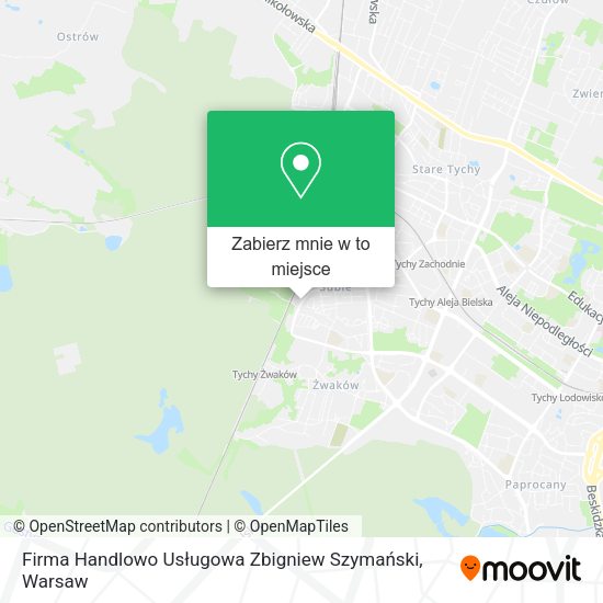 Mapa Firma Handlowo Usługowa Zbigniew Szymański