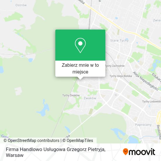 Mapa Firma Handlowo Usługowa Grzegorz Pietryja