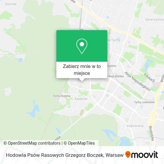 Mapa Hodowla Psów Rasowych Grzegorz Boczek