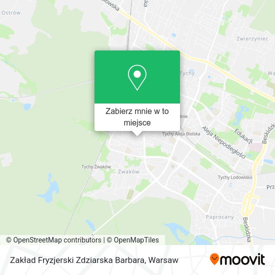 Mapa Zakład Fryzjerski Zdziarska Barbara