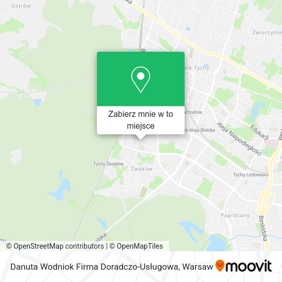 Mapa Danuta Wodniok Firma Doradczo-Usługowa