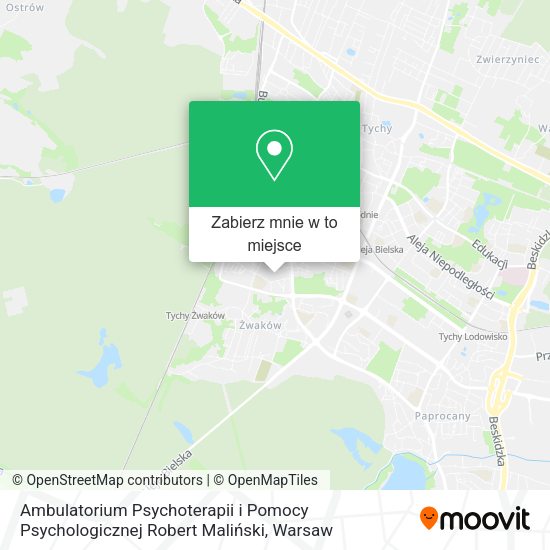 Mapa Ambulatorium Psychoterapii i Pomocy Psychologicznej Robert Maliński