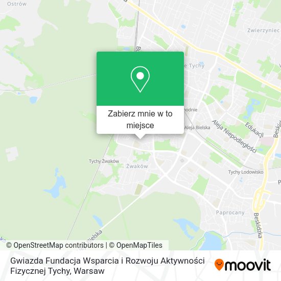 Mapa Gwiazda Fundacja Wsparcia i Rozwoju Aktywności Fizycznej Tychy