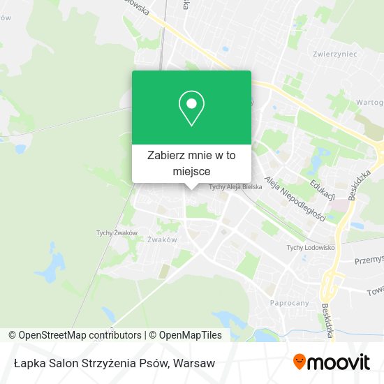 Mapa Łapka Salon Strzyżenia Psów