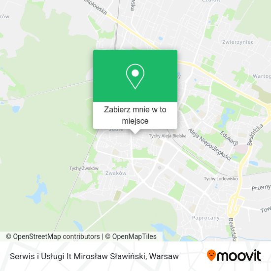 Mapa Serwis i Usługi It Mirosław Sławiński