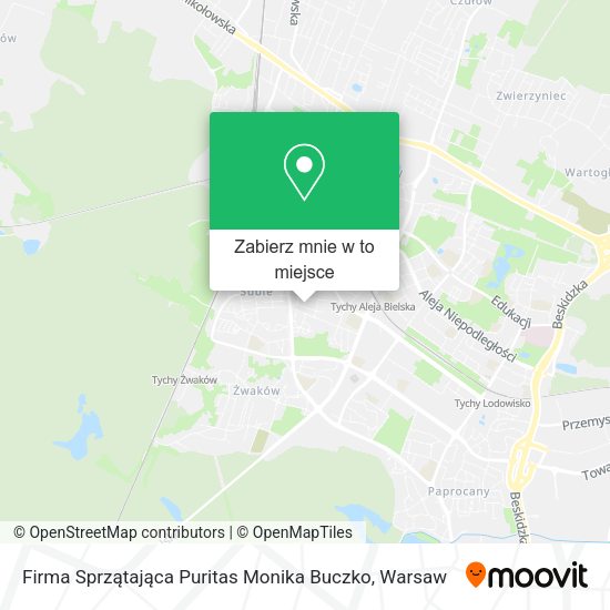 Mapa Firma Sprzątająca Puritas Monika Buczko